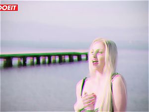 LETSDOEIT - ash-blonde Thot smashed rock hard By the Beach